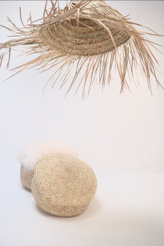 Moroccan Handmade Rattan braided Lampshade Woven Natural Rattan Pendant Light