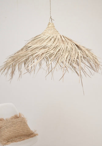 Moroccan Rattan Palm Suspension Lamp Shade Pendant