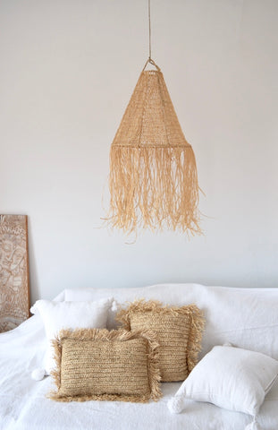 Beldi Moroccan Raffia Light Shades Natural Raffia Crochet Light-shade