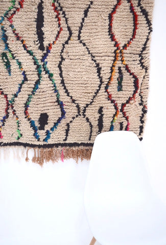 Vintage Azilal  Rug Mid Century Moroccan Rug