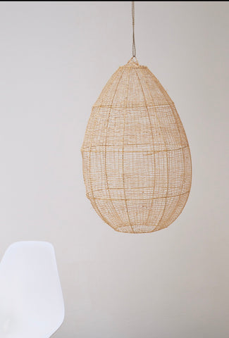 Moroccan Raffia Pendant Light  Shade  Rattan Woven Light