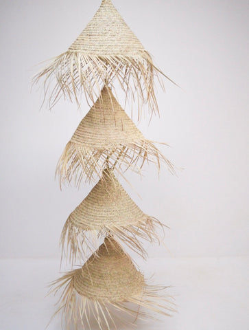 Moroccan Raffia Lampshade Conical Pendant Lightshade Lamp