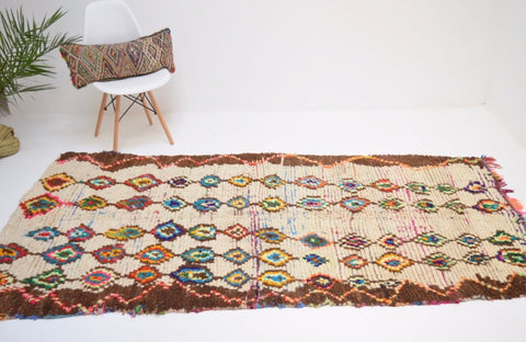 Vintage Azilal Rug Mid Century Moroccan Rug