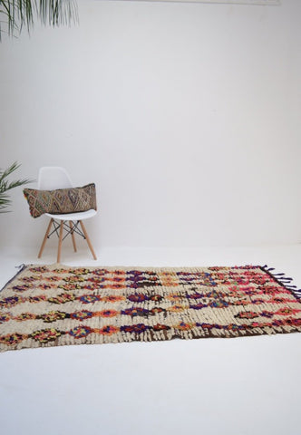 Vintage Azilal Rug Mid Century Moroccan Rug