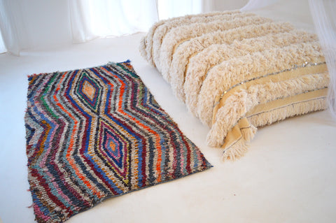 Vintage Boucherouite Rug BOU727