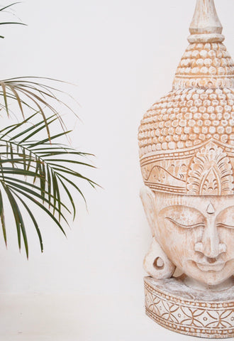 Balinese Buddha Mask Hand carved from Wood