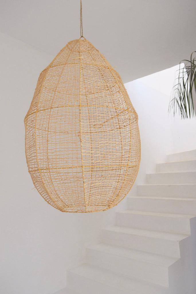 Moroccan Rattan Pendant Light  Shade  Rattan Woven Light