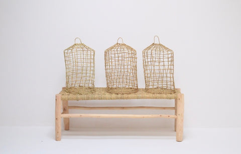 Moroccan Rattan Cage Lampshade Pendant  Lampshades Natural Rattan woven Pendant Lampshade x 3