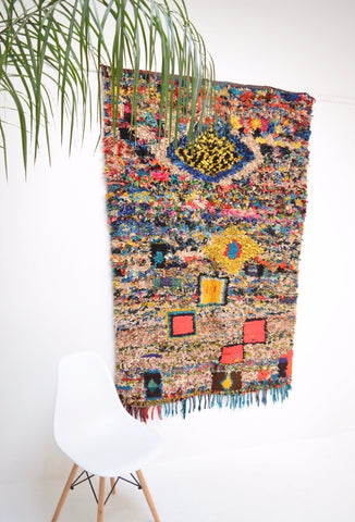 Vintage Boucherouite Rug BOU722