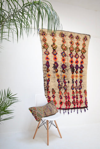 Vintage Azilal Rug Mid Century Moroccan Rug AZ1016