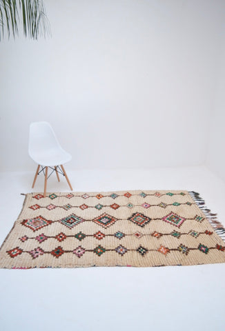 Vintage Azilal Rug Mid Century Moroccan Rug