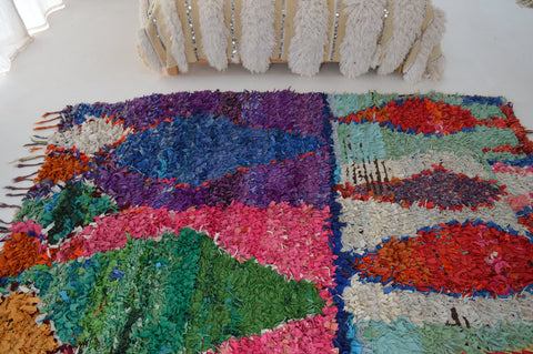 Vintage Boucherouite Rug BOU744