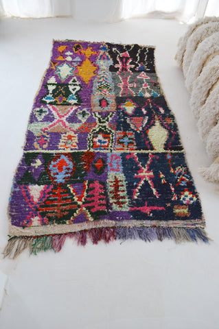 Vintage Boucherouite Rug BOU751