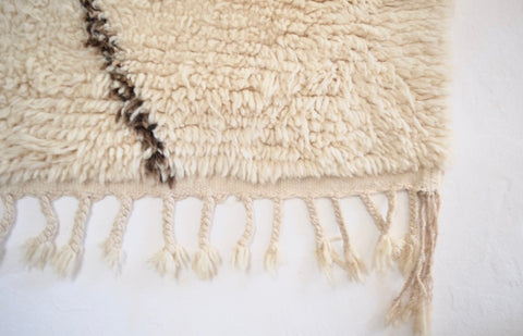 Vintage Beni Ourain Rug Plush Wool Berber Rug