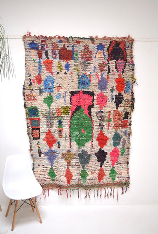 Vintage Boucherouite Rug BOU706