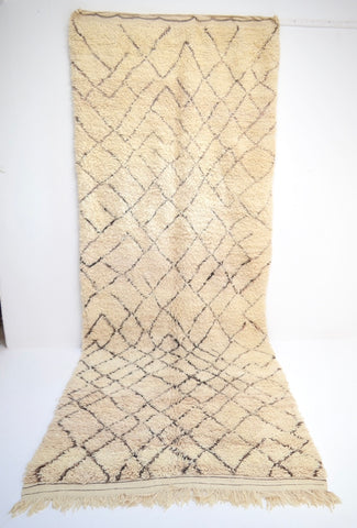 Vintage Moroccan BENI OURAIN Plush Rug BQ1884