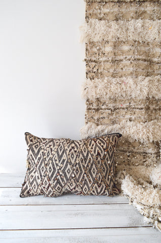 Vintage Moroccan Berber Pillow kilim