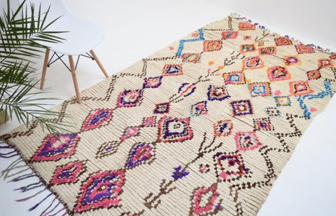 Vintage Azilal Rug Mid Century Moroccan Rug