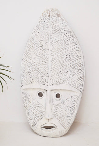 Timor Mask Hand-carved Wood Decoration