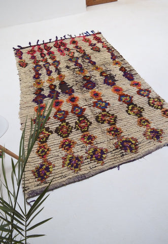 Vintage Azilal Rug Mid Century Moroccan Rug