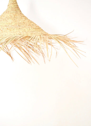 Moroccan Raffia Lampshade Natural Woven Raffia Pendant Light