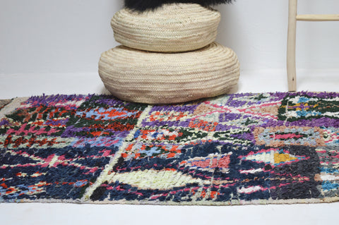 Vintage Boucherouite Rug BOU751