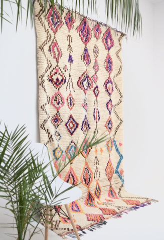 Vintage Azilal Rug Mid Century Moroccan Rug
