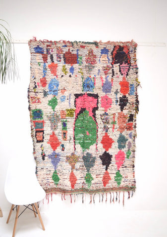 Vintage Boucherouite Rug BOU706