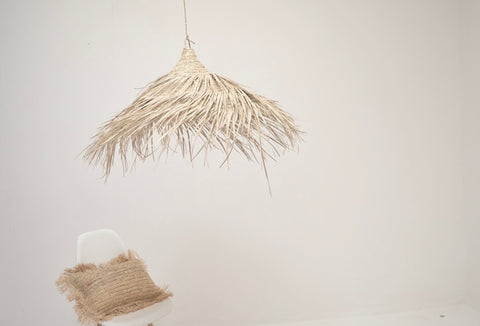 Moroccan Rattan Palm Suspension Lamp Shade Pendant