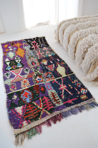 Vintage Boucherouite Rug BOU751