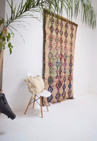Vintage Azilal Rug Mid Century Moroccan Rug