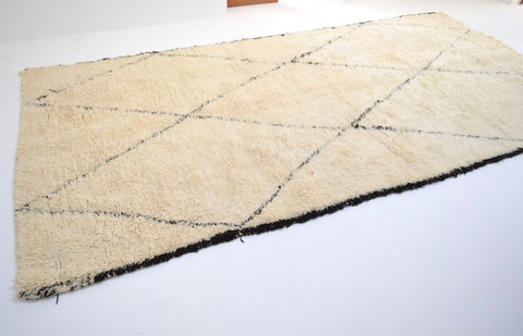 Vintage BENI OURAIN Rug Plush Berber Rug