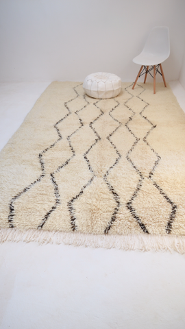 Vintage Beni Ourain Rug Plush Berber Wool Rug BQ1780