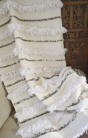 Vintage Moroccan Wedding Blanket