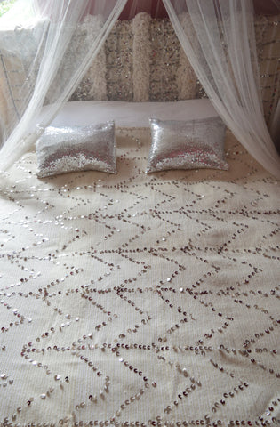Vintage Moroccan Wedding Blanket
