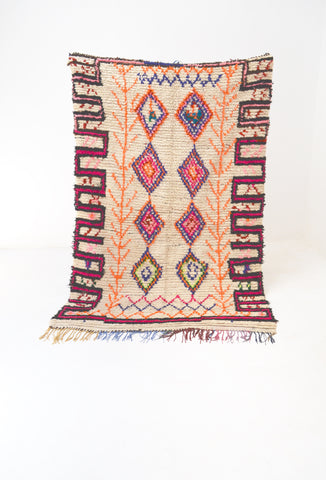 Vintage Azilal Rug Mid Century Moroccan Rug AZ1020