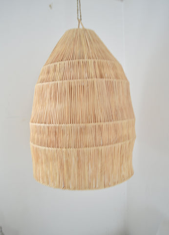Raffia Palm Light Shade Cone XL Natural Woven Raffia Pendant Light BoutiqueMaroc