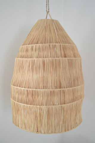 Raffia Palm Light Shade Cone XL Natural Woven Raffia Pendant Light BoutiqueMaroc