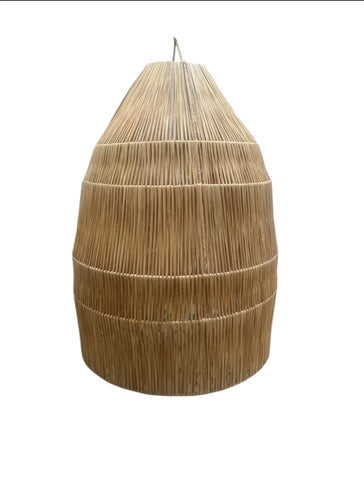 Raffia Palm Light Shade Cone XL Natural Woven Raffia Pendant Light BoutiqueMaroc