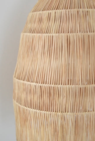 Raffia Palm Light Shade Cone XL Natural Woven Raffia Pendant Light BoutiqueMaroc