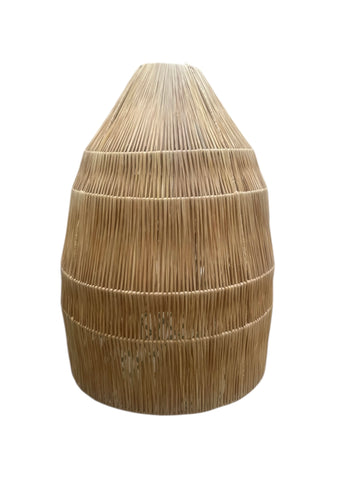 Raffia Palm Light Shade Cone XL Natural Woven Raffia Pendant Light BoutiqueMaroc