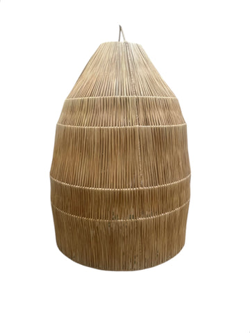 Raffia Palm Light Shade Cone XL Natural Woven Raffia Pendant Light BoutiqueMaroc