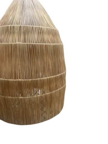 Raffia Palm Light Shade Cone XL Natural Woven Raffia Pendant Light BoutiqueMaroc