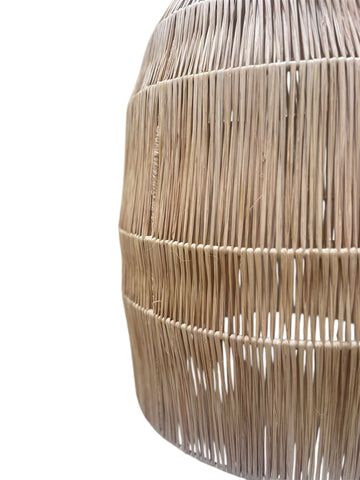 Raffia Palm Light Shade Cone XL Natural Woven Raffia Pendant Light BoutiqueMaroc