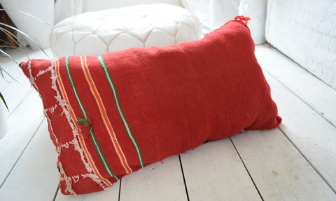 XL Vintage Moroccan Berber Pillow Kilim Cover