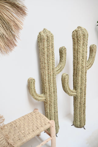 Rattan Cactus Handmade in Morocco 110 cm Halfah Grass Handwoven Rattan Cactus