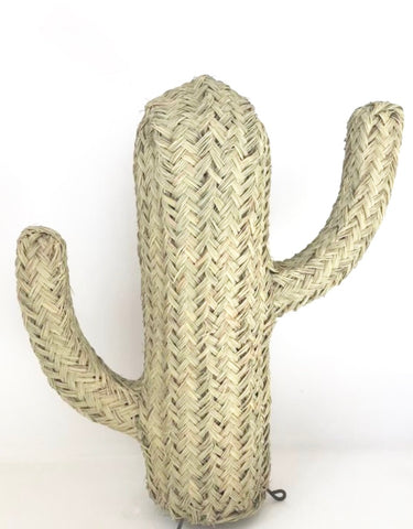 Rattan Cactus Handmade in Morocco 60 cm Halfah Grass Cactus Handwoven Rattan Cactus