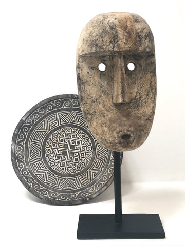Timor Island Head Mask Sculpture Contemporary