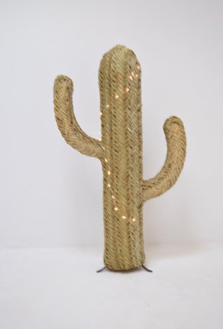 Moroccan Halfah Grass Cactus 110 cm Handwoven Rattan Cactus