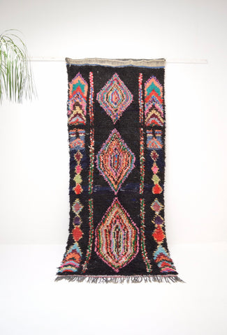 Vintage Moroccan Ourika Rug Hand Woven Wool Rug